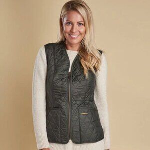 Barbour Women's Betty Vest in Olive (UK size 10, US size 6)